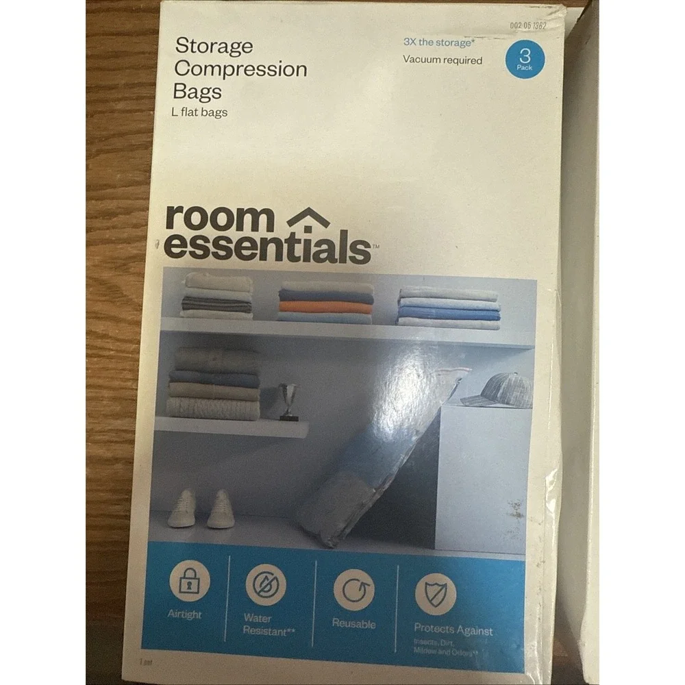 room essentials Storage Compression 3 Bags X 2 Total Of 6 Bags